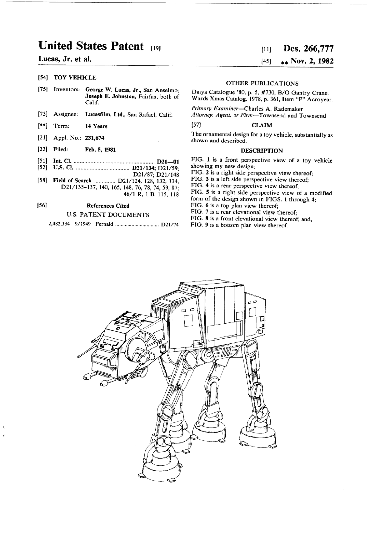Beautiful Patent Drawings